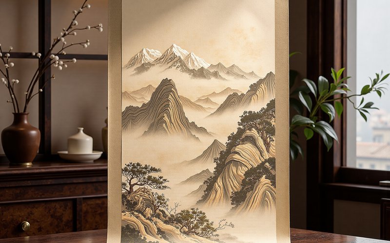 Landscape Painting (Shanshui) — Chinese Traditional Painting: Ink and Brush Art