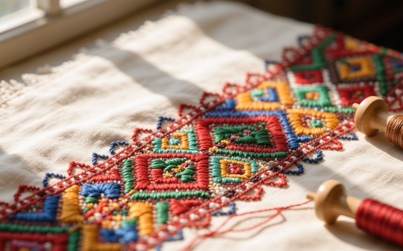 Embroidery and Batik — Miao Ethnic Culture: Silver, Embroidery & Festivals